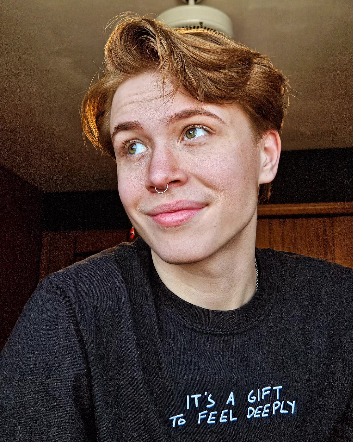 It's a Gift to Feel Deeply Embroidery Shirt