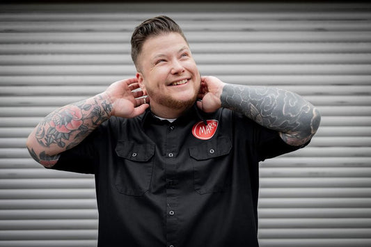 STRONG MEN CRY Button Up