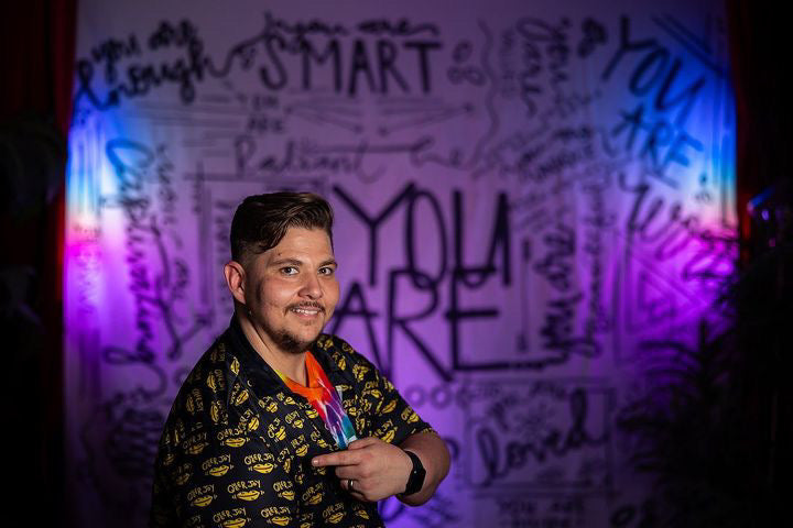 Queer Joy Print Button Up