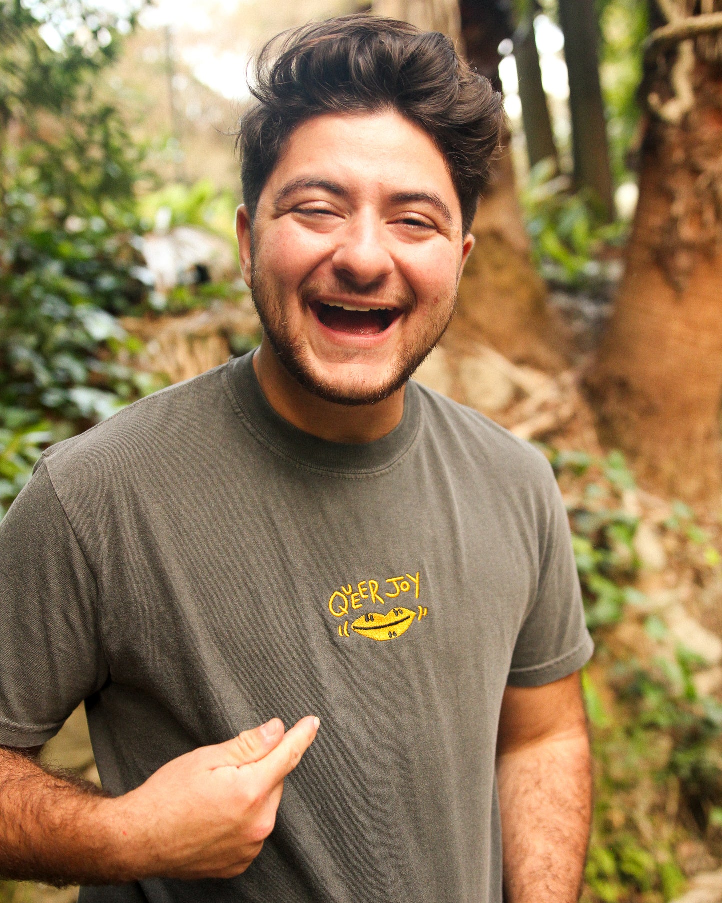 Queer Joy Embroidery Shirt