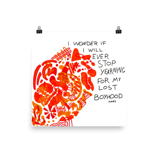 Lost Boyhood Print