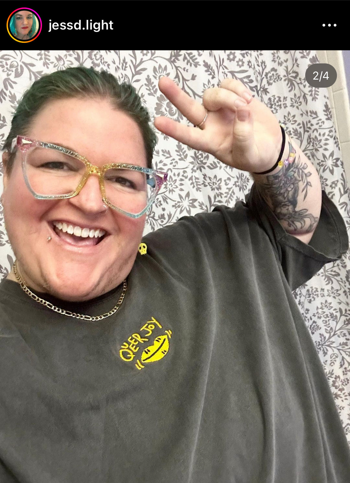 Queer Joy Embroidery Shirt