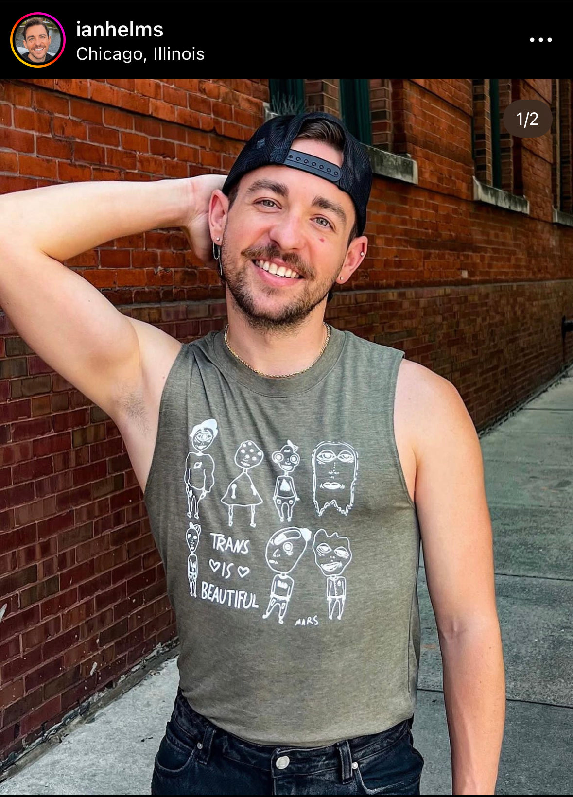 Trans Is Beautiful Muscle Tank