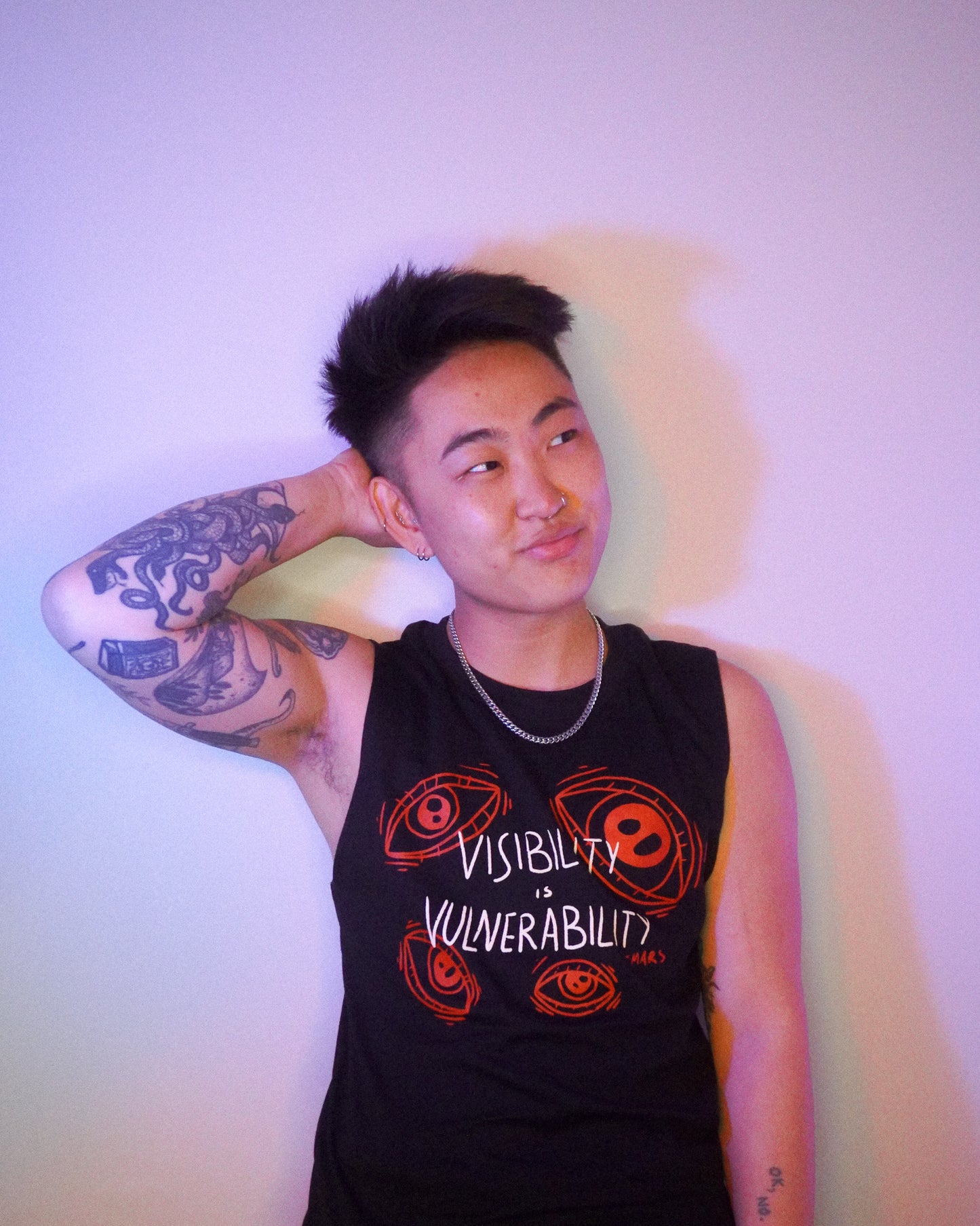 Visibility is Vulnerability Muscle Tank