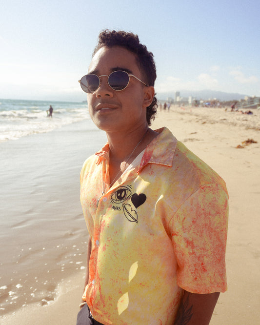 Queer People Thrive Button Up