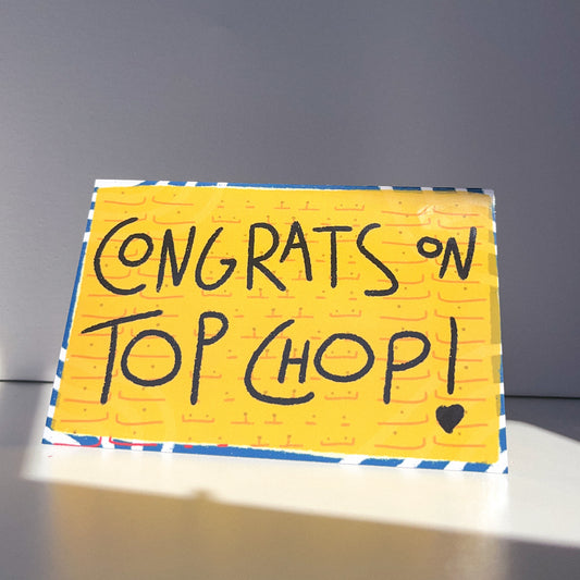 Congrats on Top Chop card