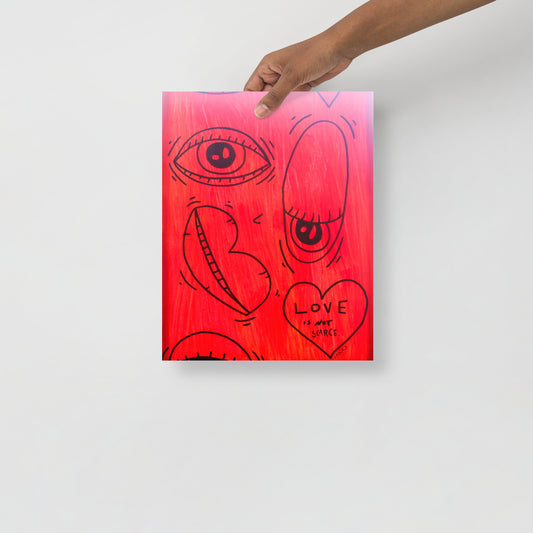 Love is not scarce print