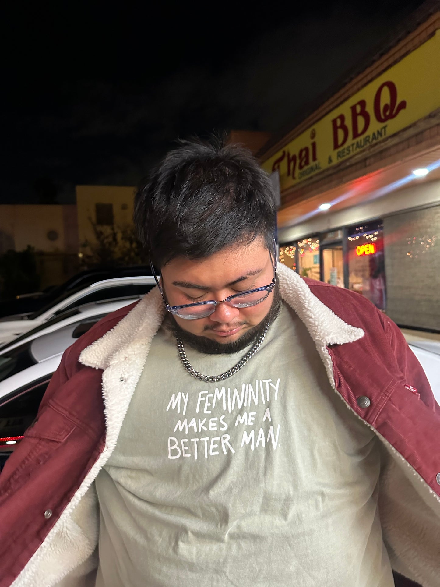 my femininity makes me a better man shirt