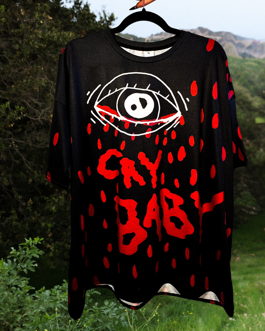 Cry Baby Oversized Drop Shoulder T-shirt