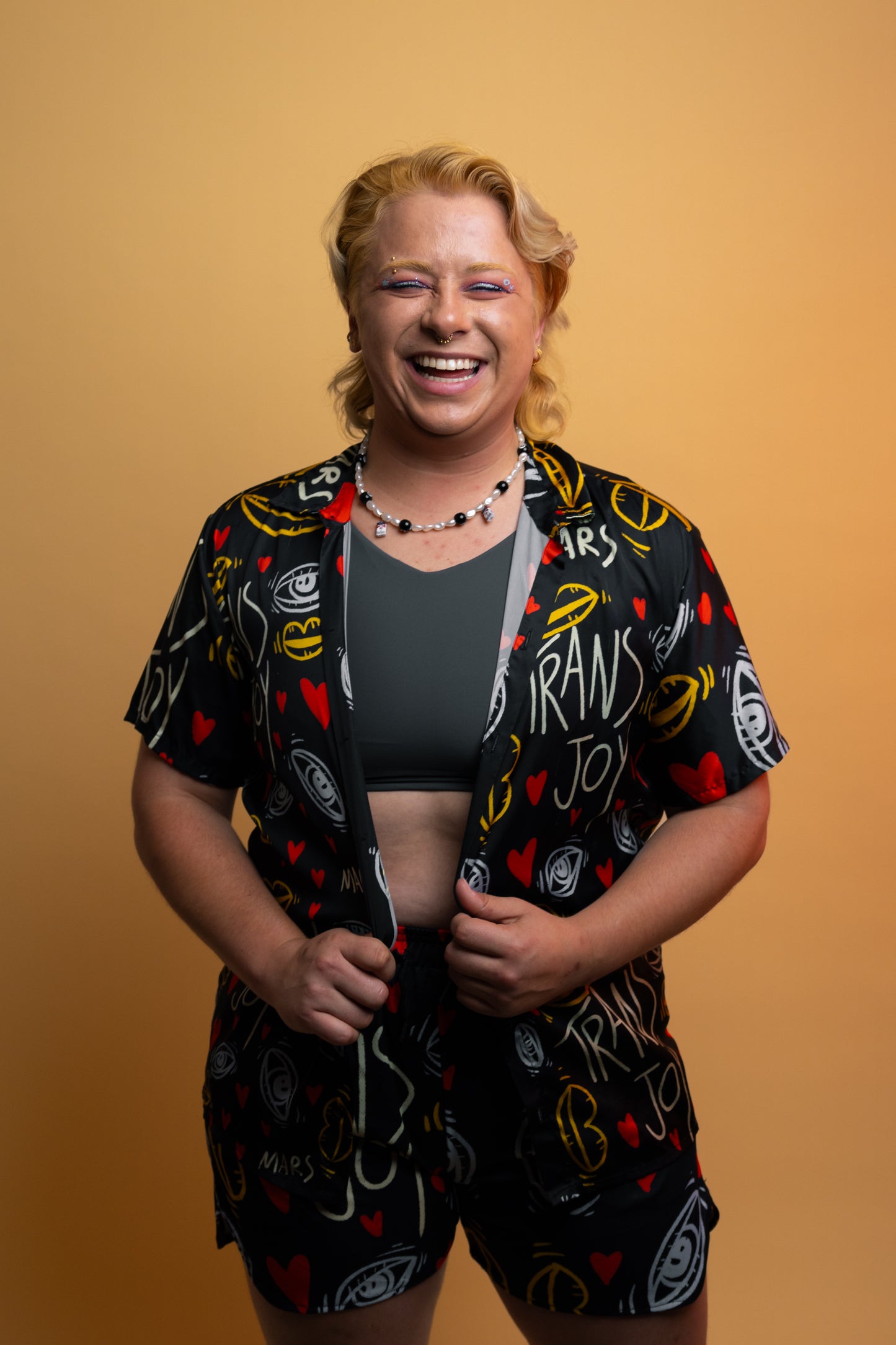 Trans Joy Printed Dysphoria-Destroying Swim/Sport Shorts (4in inseam)