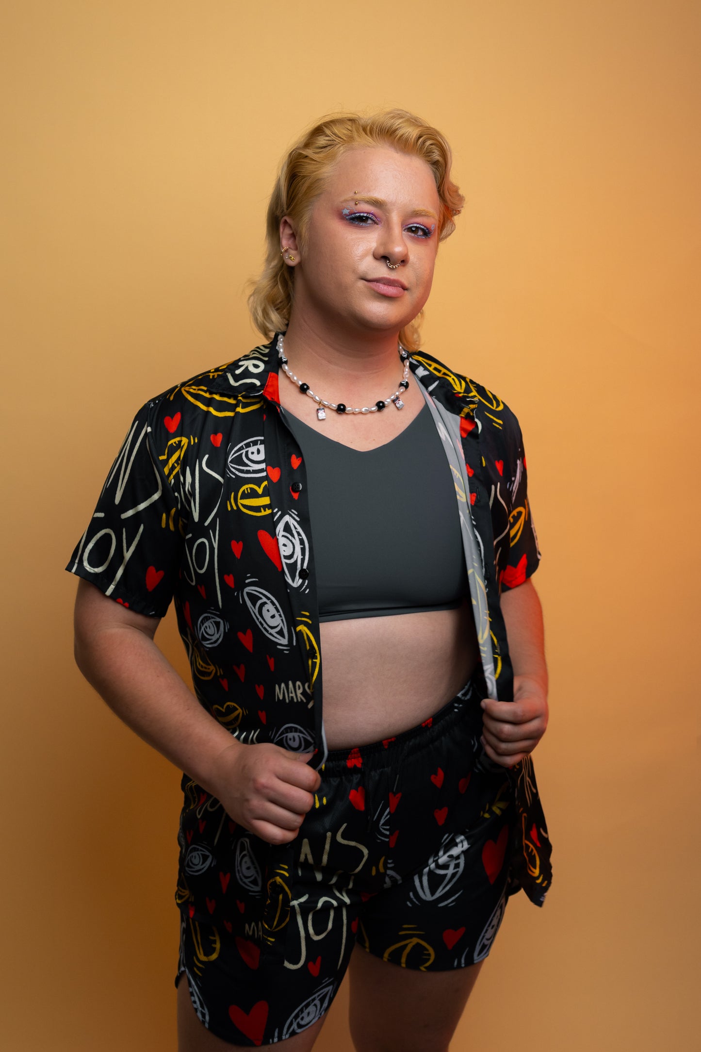 Trans Joy Printed Dysphoria-Destroying Swim/Sport Shorts (4in inseam)