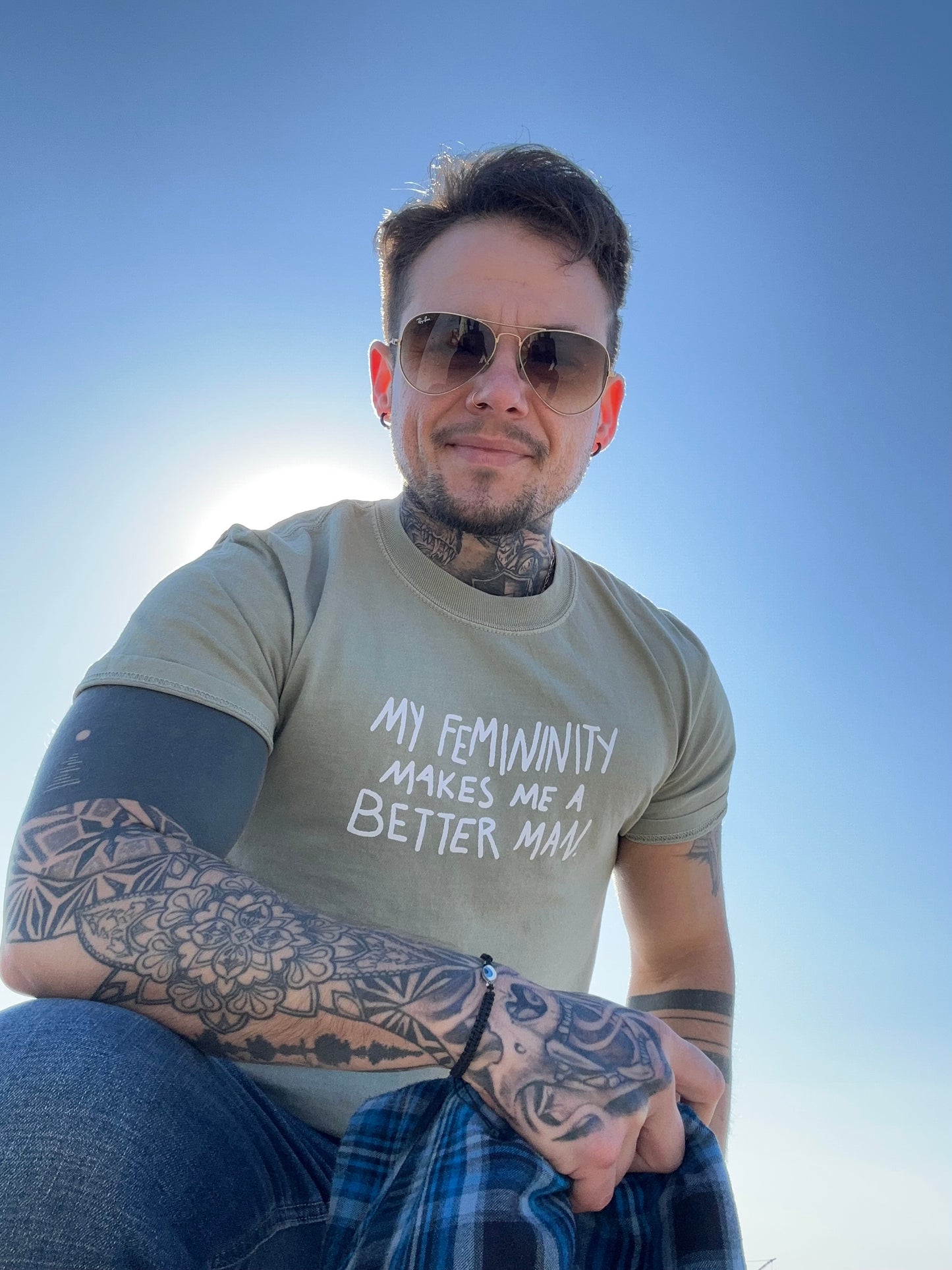 my femininity makes me a better man shirt