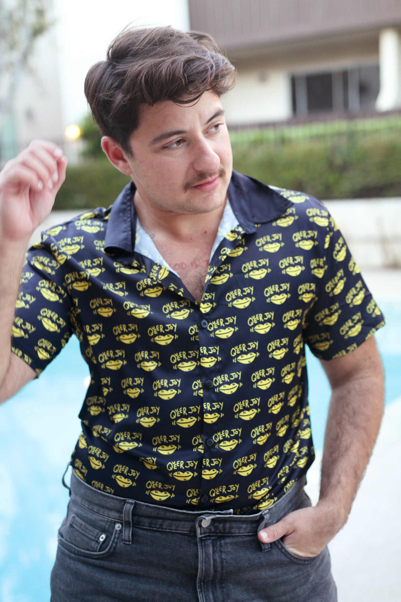 Queer Joy Print Button Up