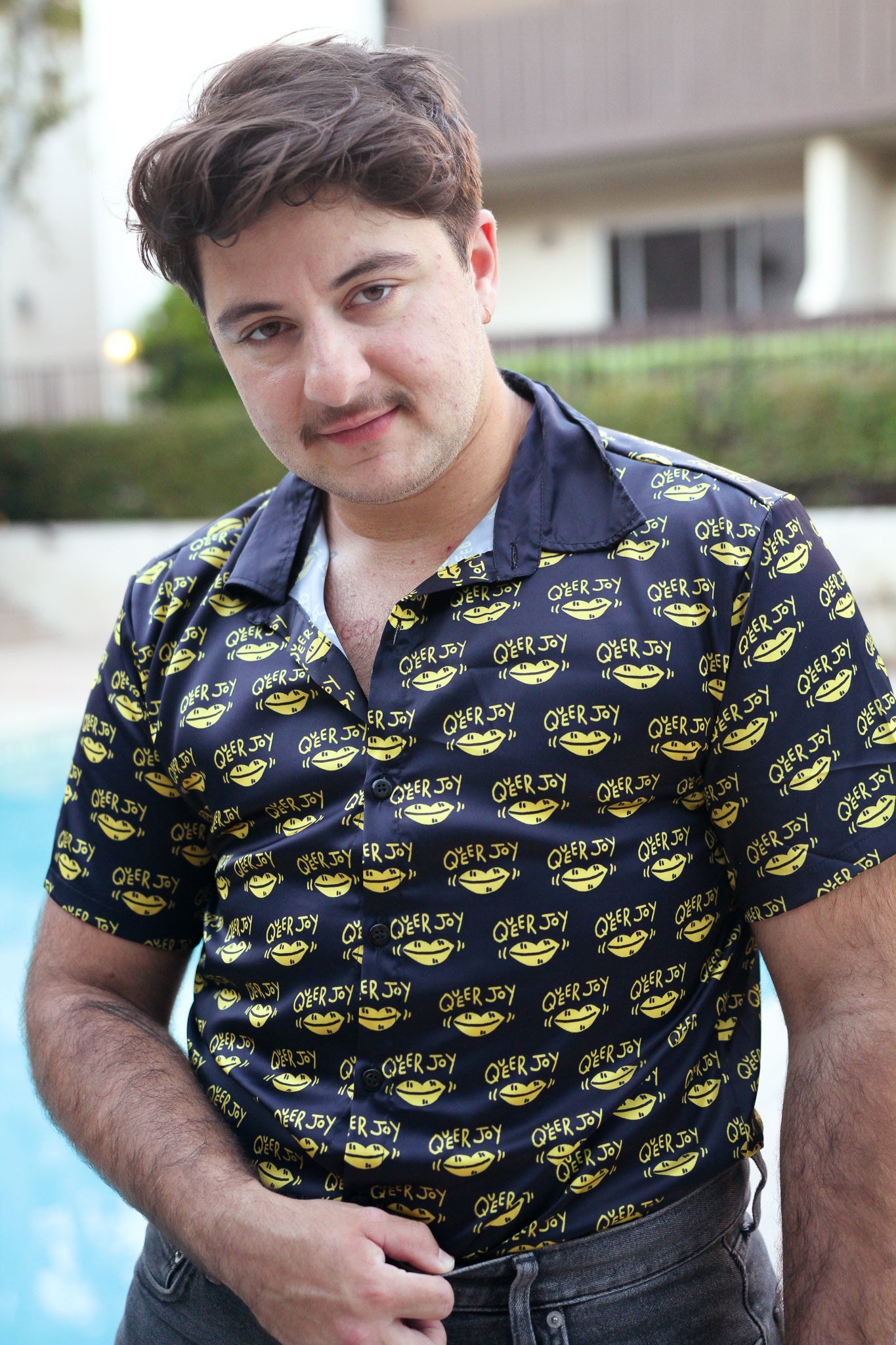 Queer Joy Print Button Up