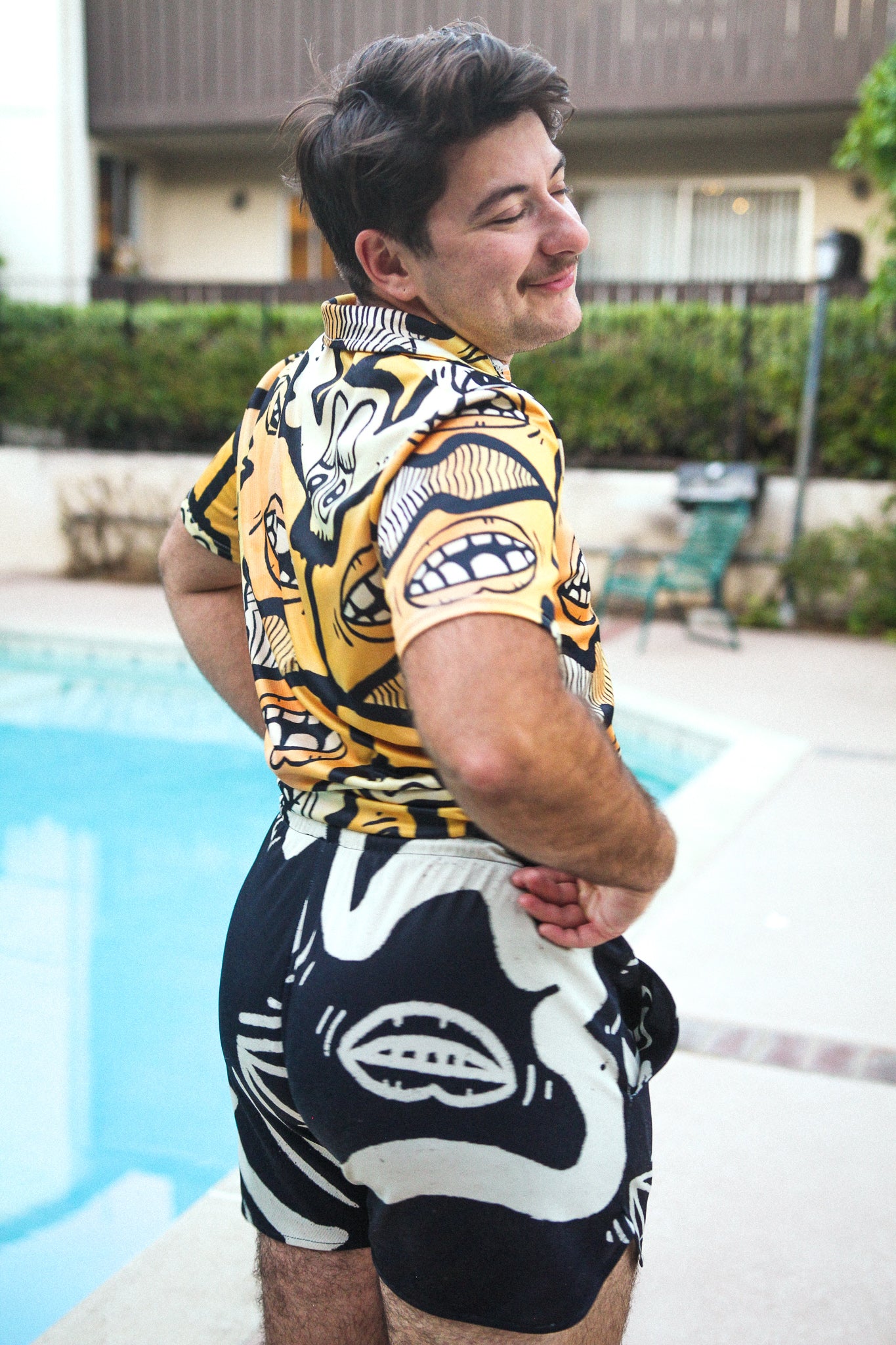 Eye Mouth Wiggle Summer Polo