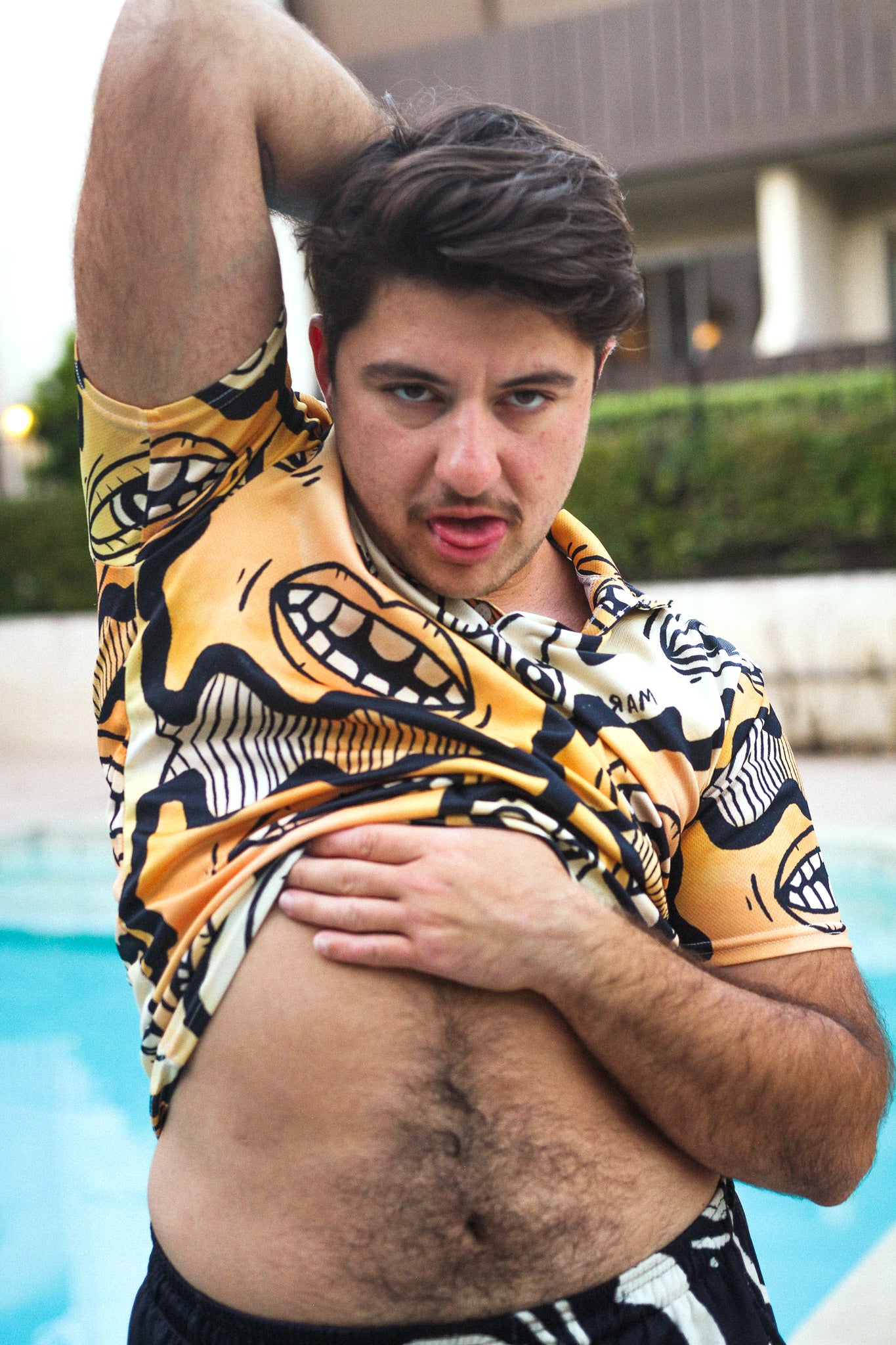 Eye Mouth Wiggle Summer Polo