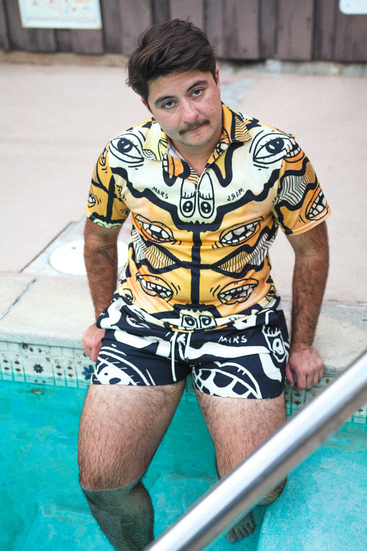 Eye Mouth Wiggle Summer Polo