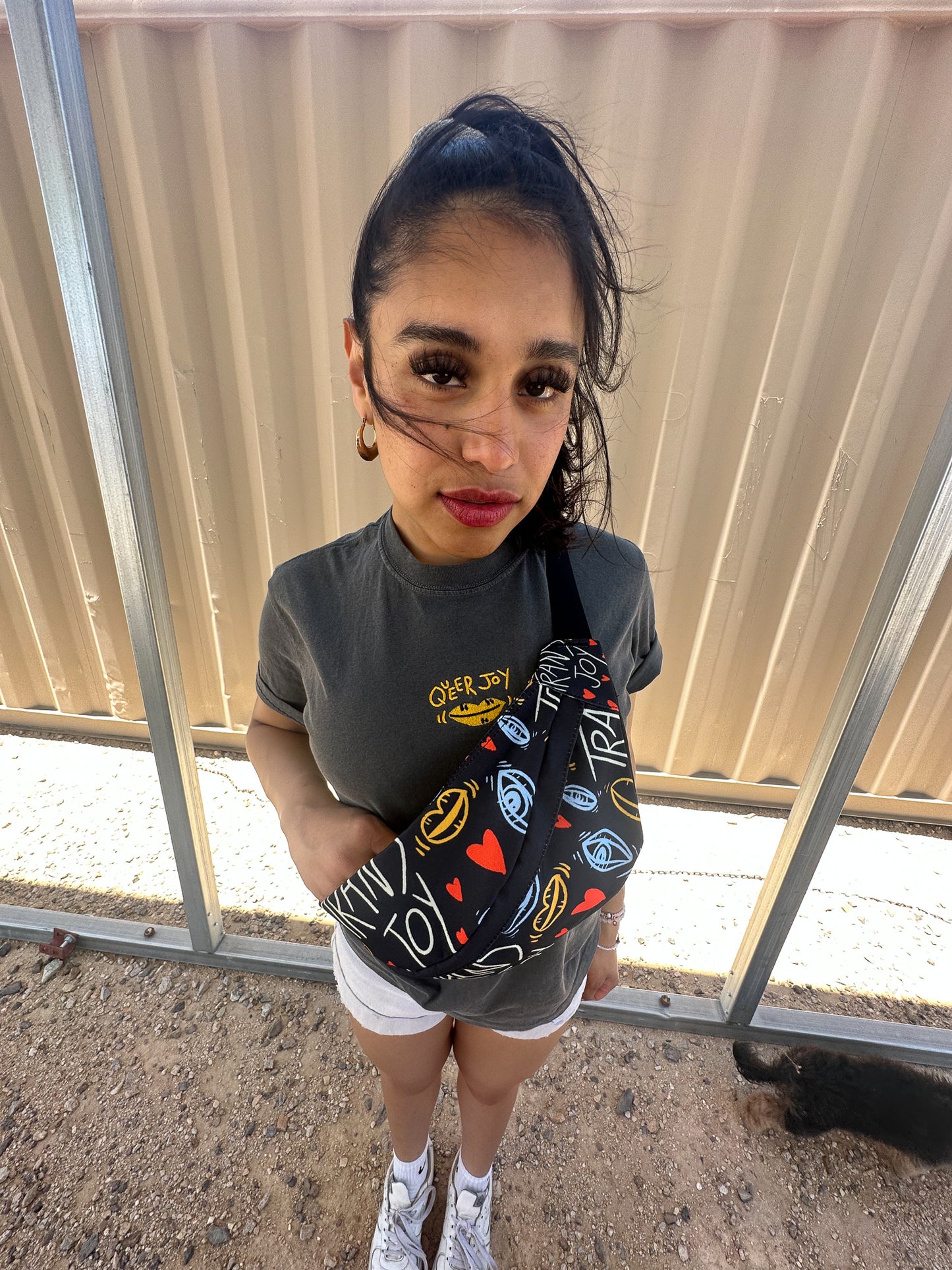 Trans Joy Print Oversized Fanny Pack