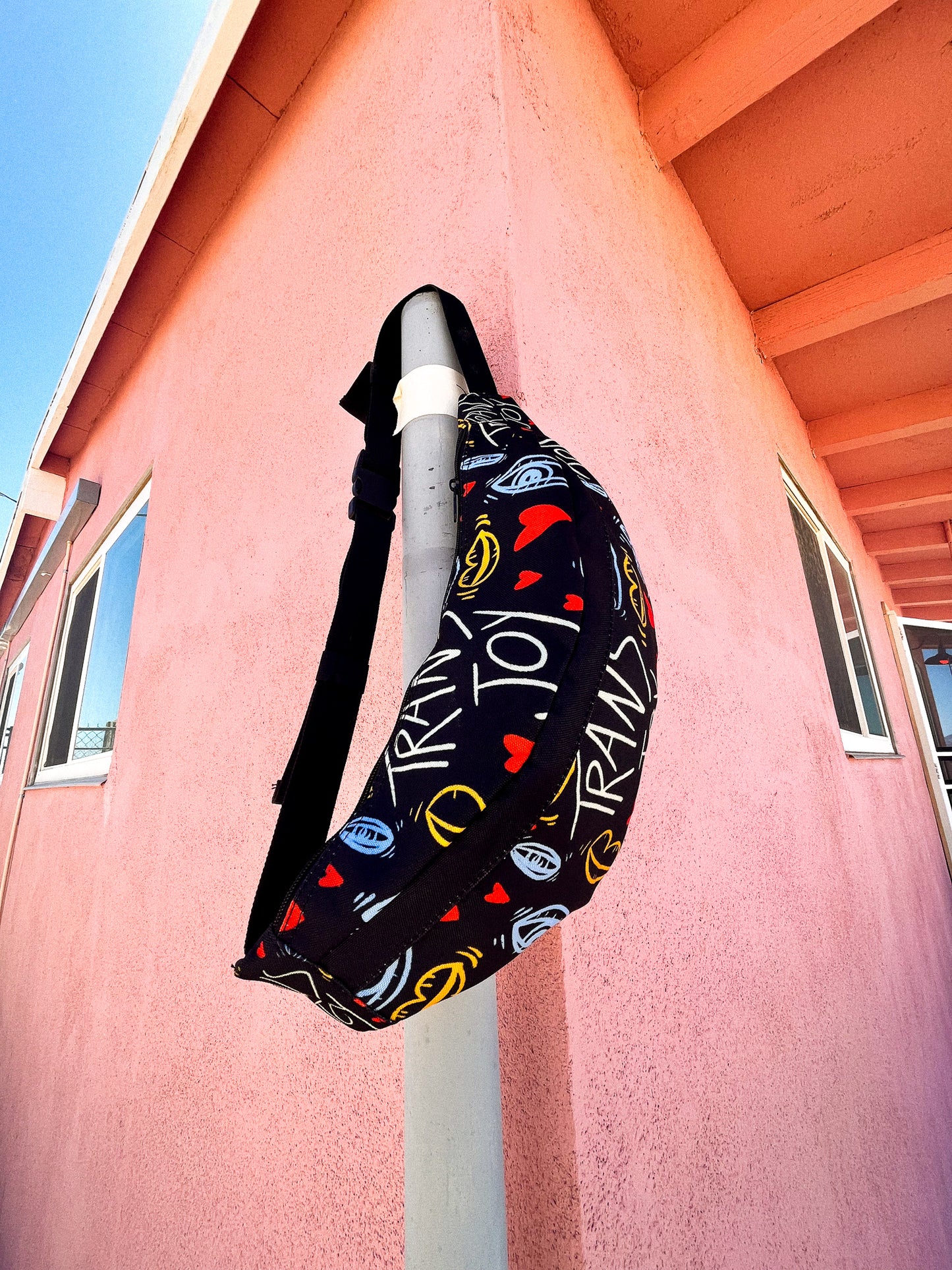 Trans Joy Print Oversized Fanny Pack