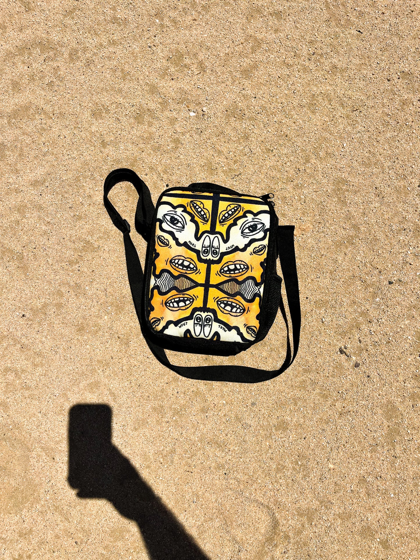 Eye Mouth Wiggle Square Satchel