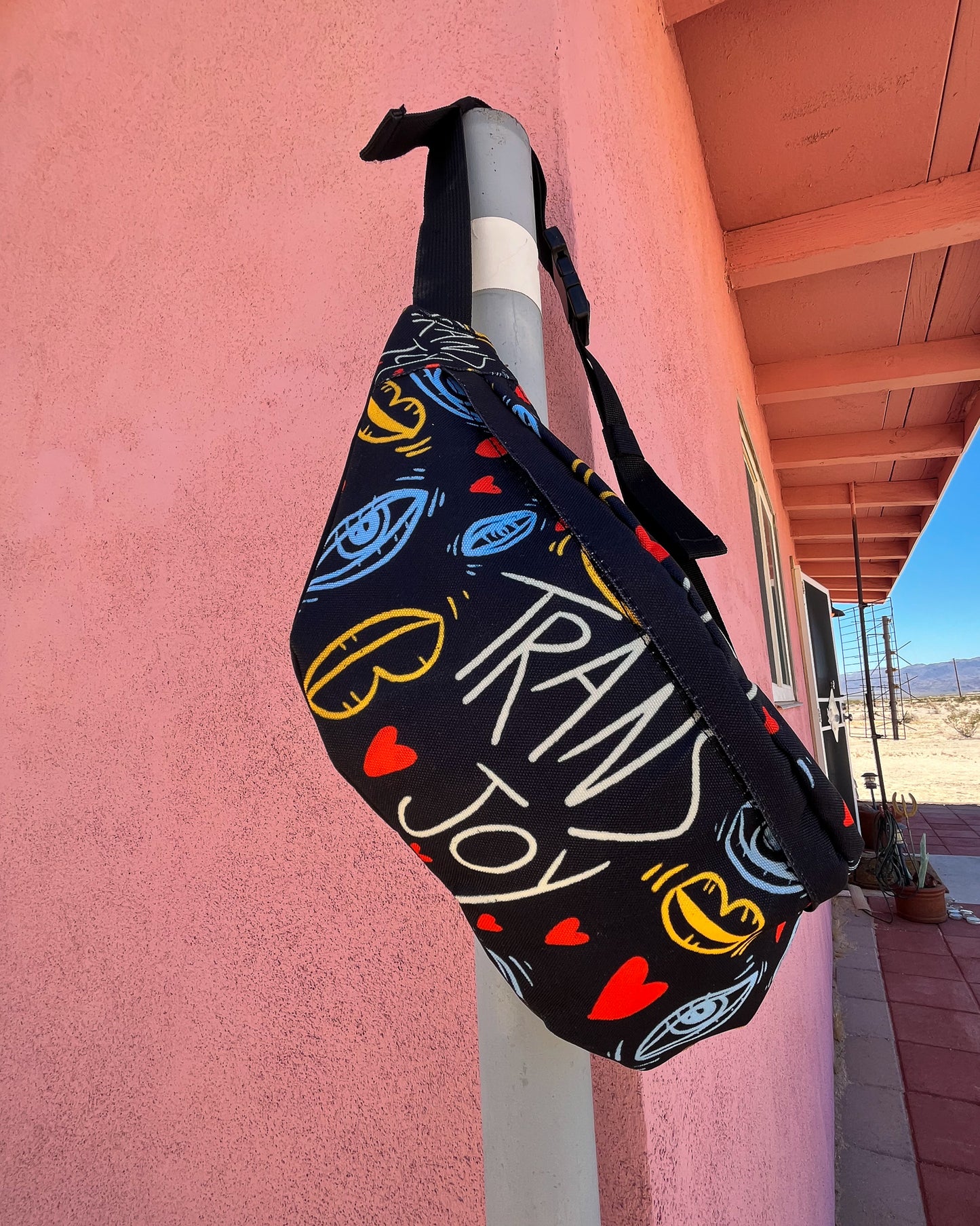 Trans Joy Print Oversized Fanny Pack