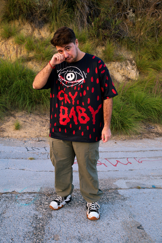 Cry Baby Oversized Drop Shoulder T-shirt