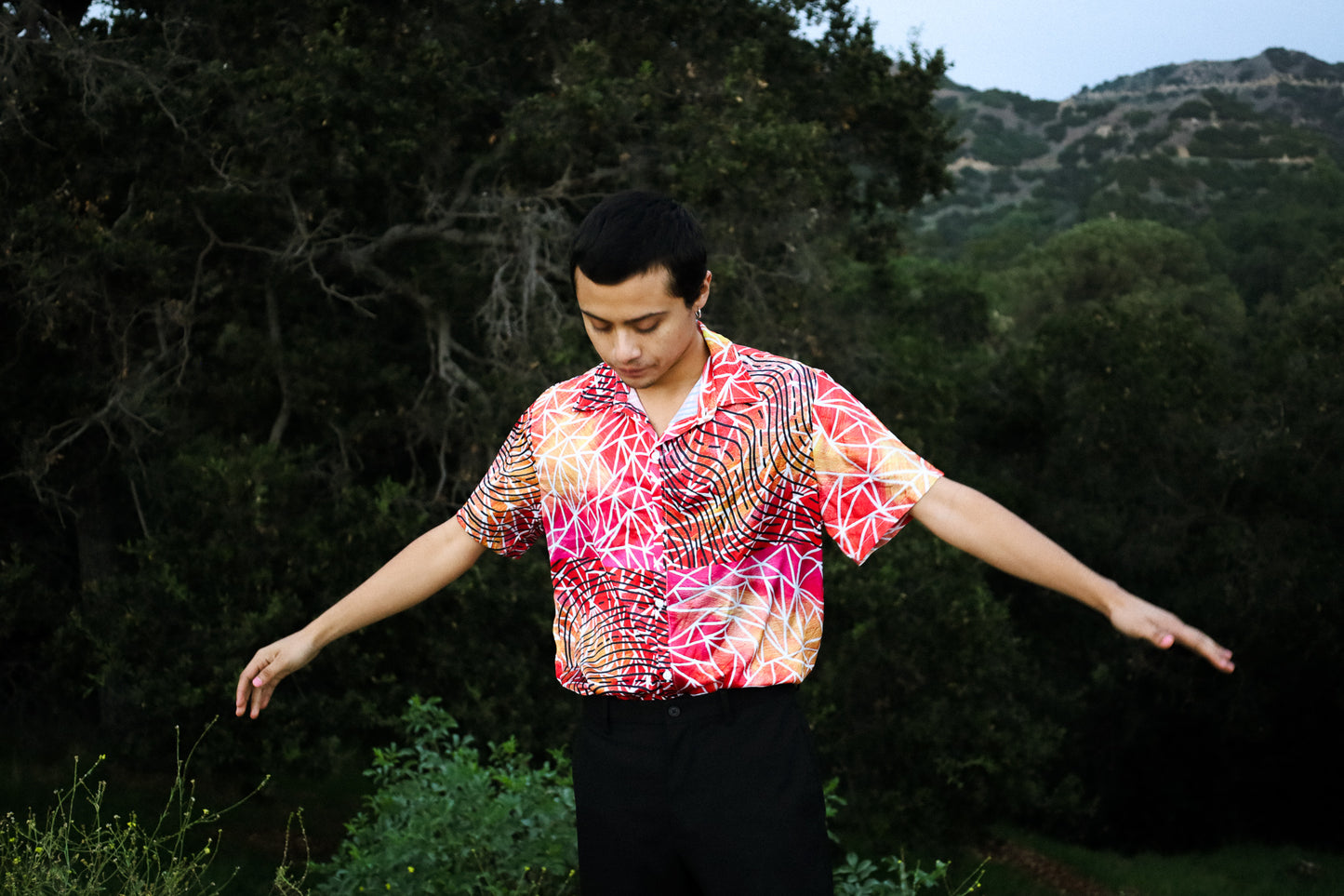 Max Printed Button Up