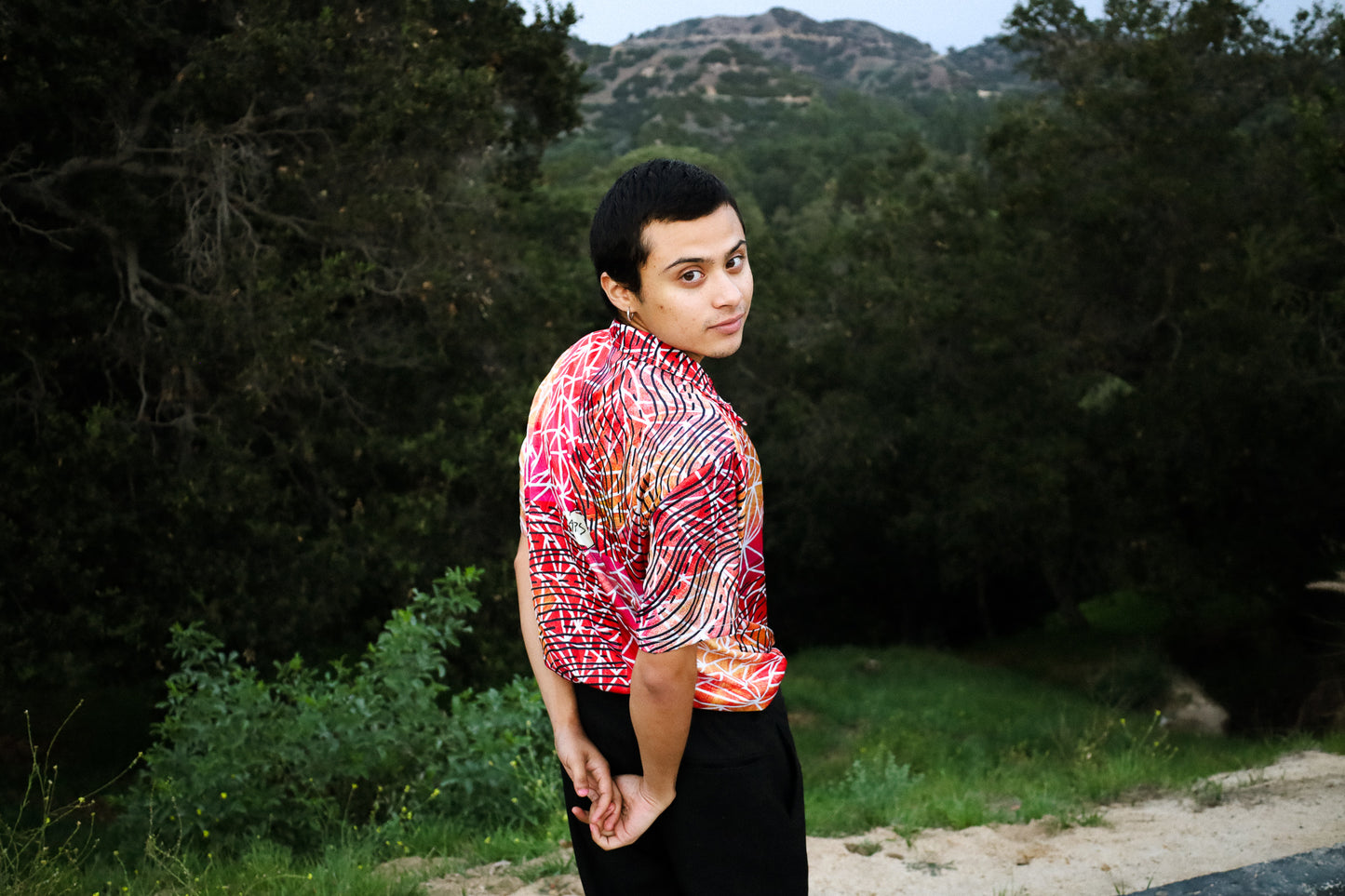 Max Printed Button Up