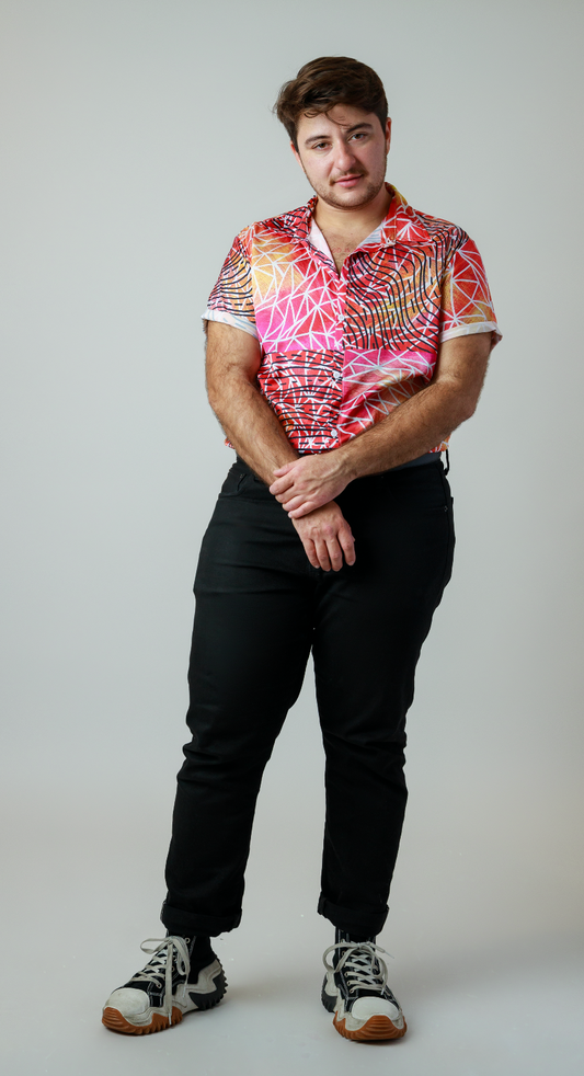 Max Printed Button Up