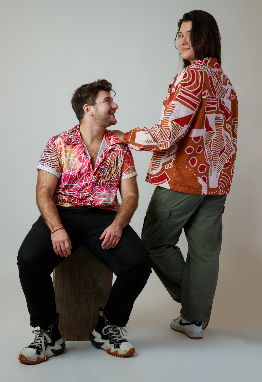 Max Printed Button Up