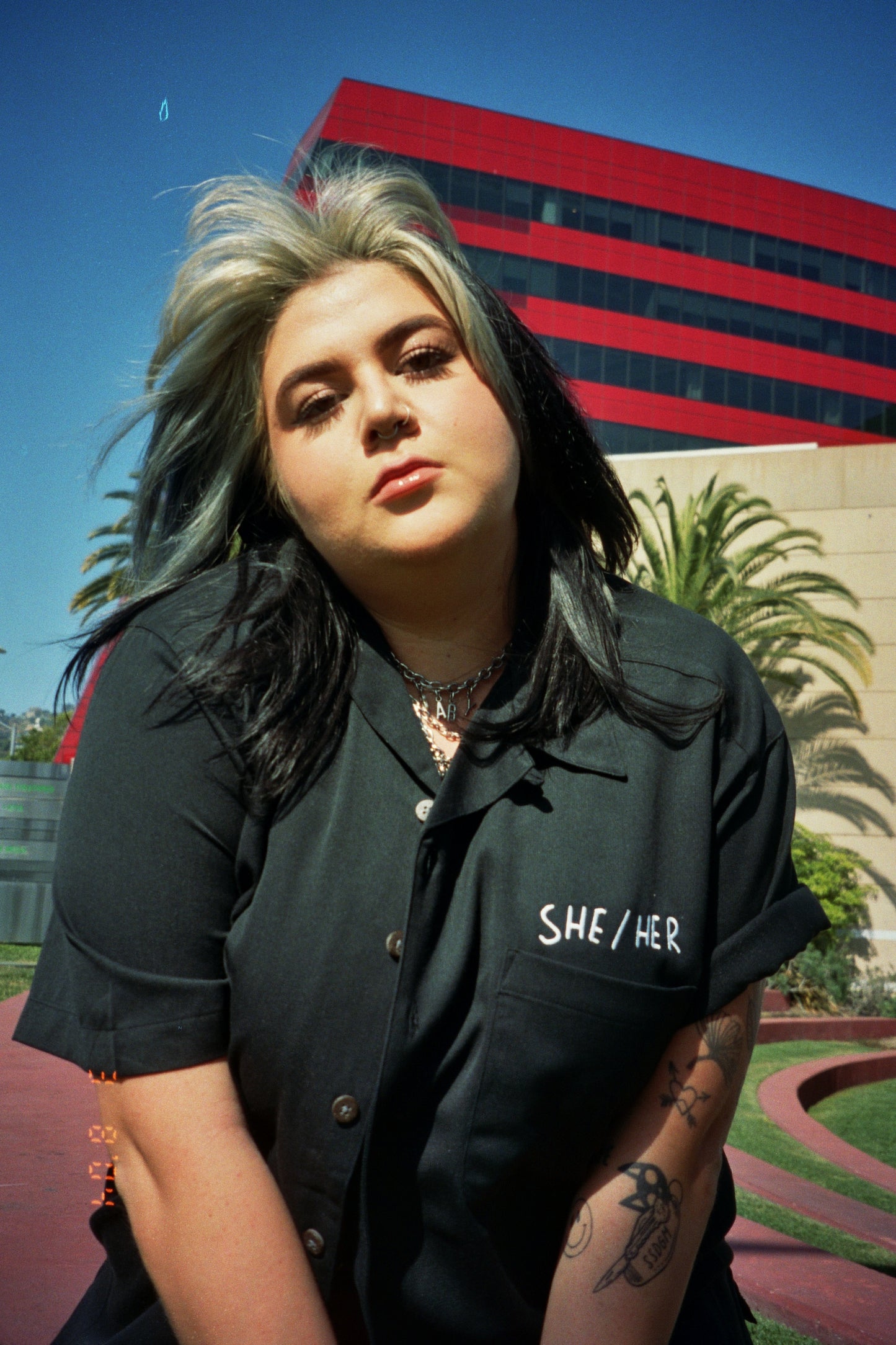 She/Her Camp Shirt