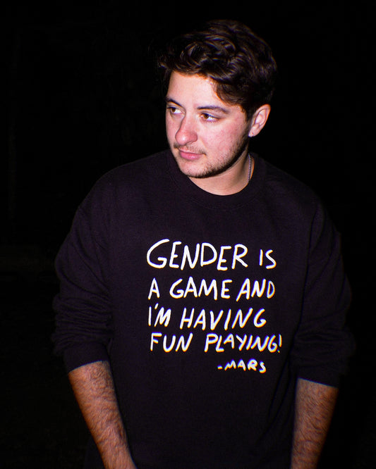 GENDER IS A GAME SWEATER