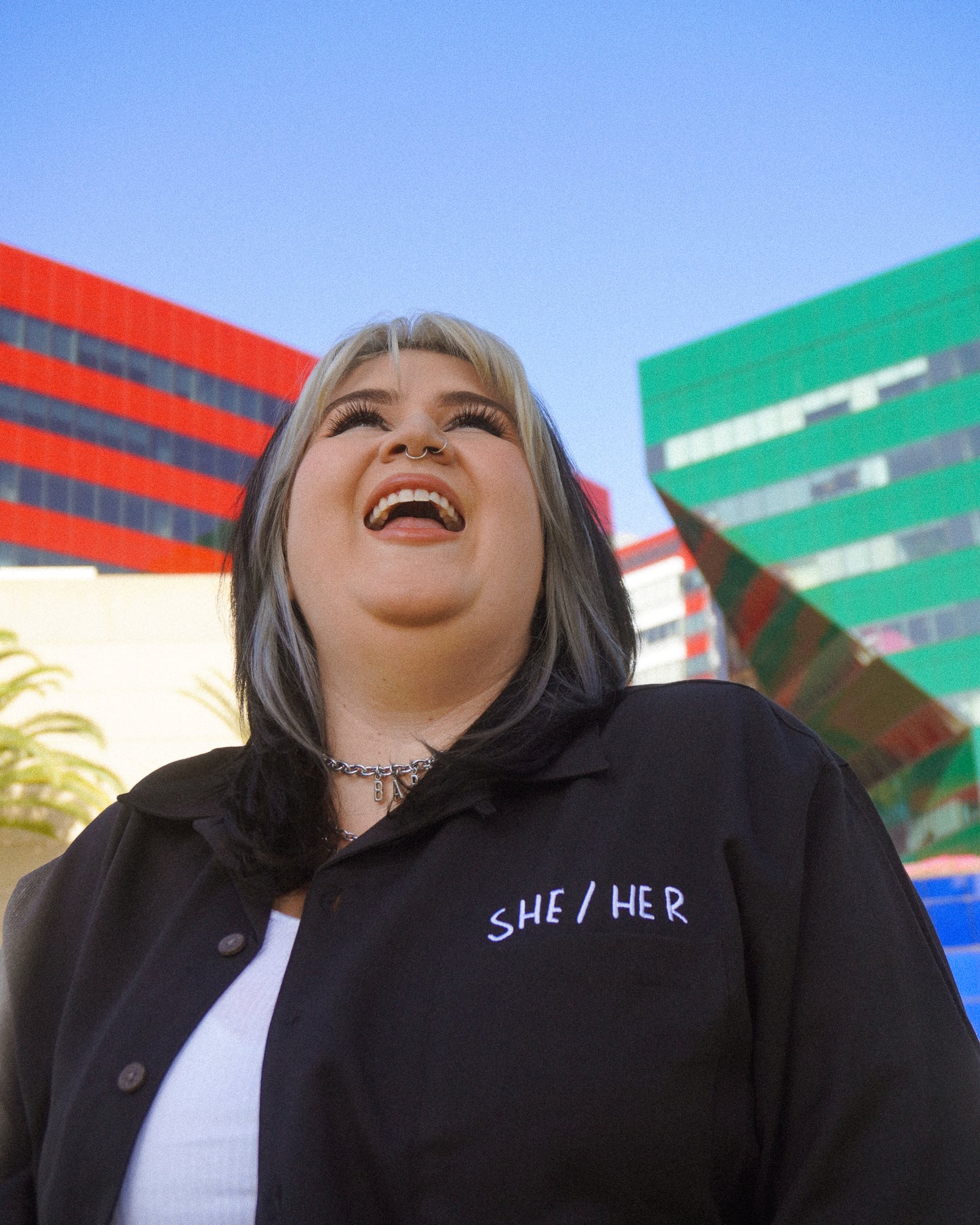 She/Her Camp Shirt