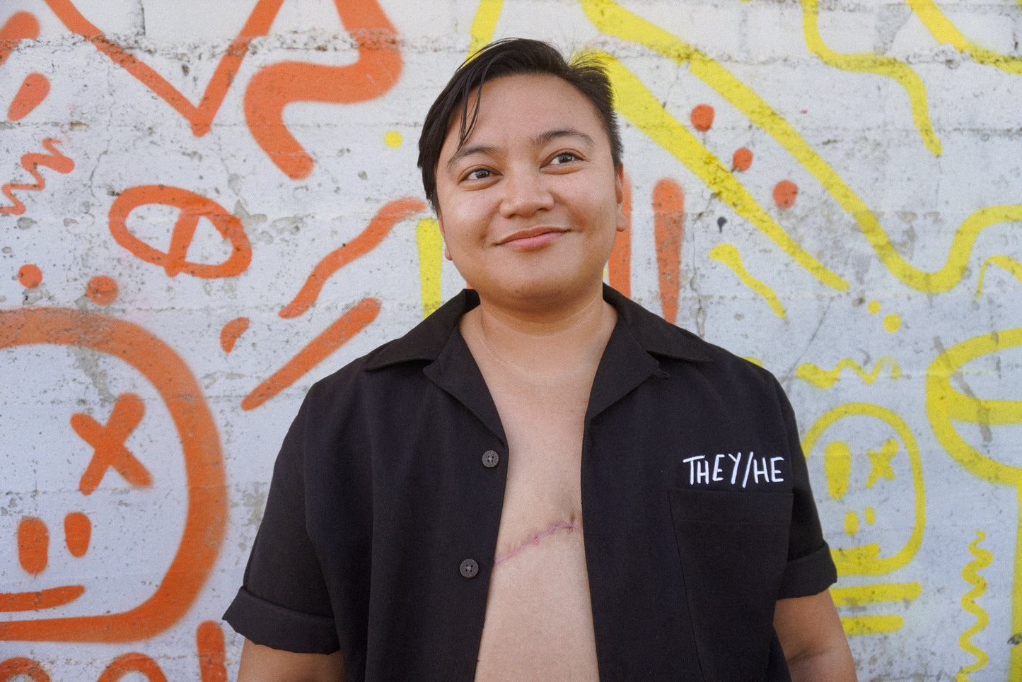 They/He Camp Shirt