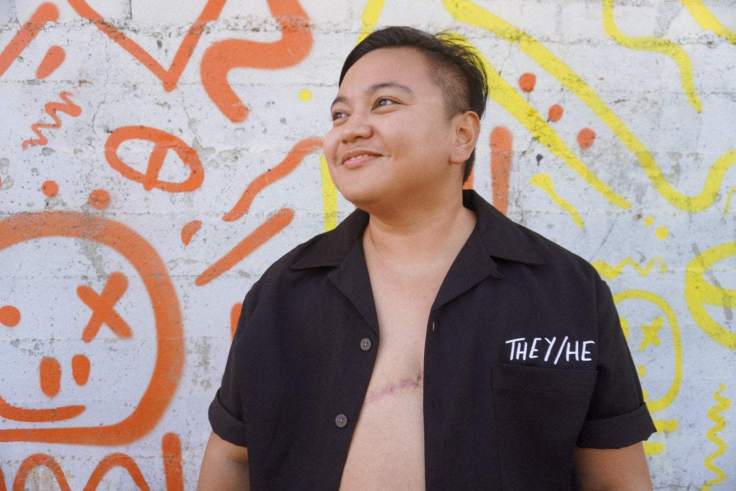 They/He Camp Shirt