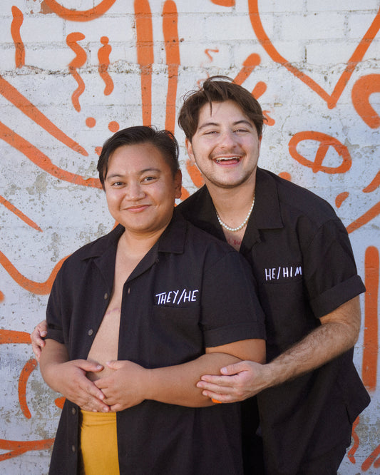 They/He Camp Shirt