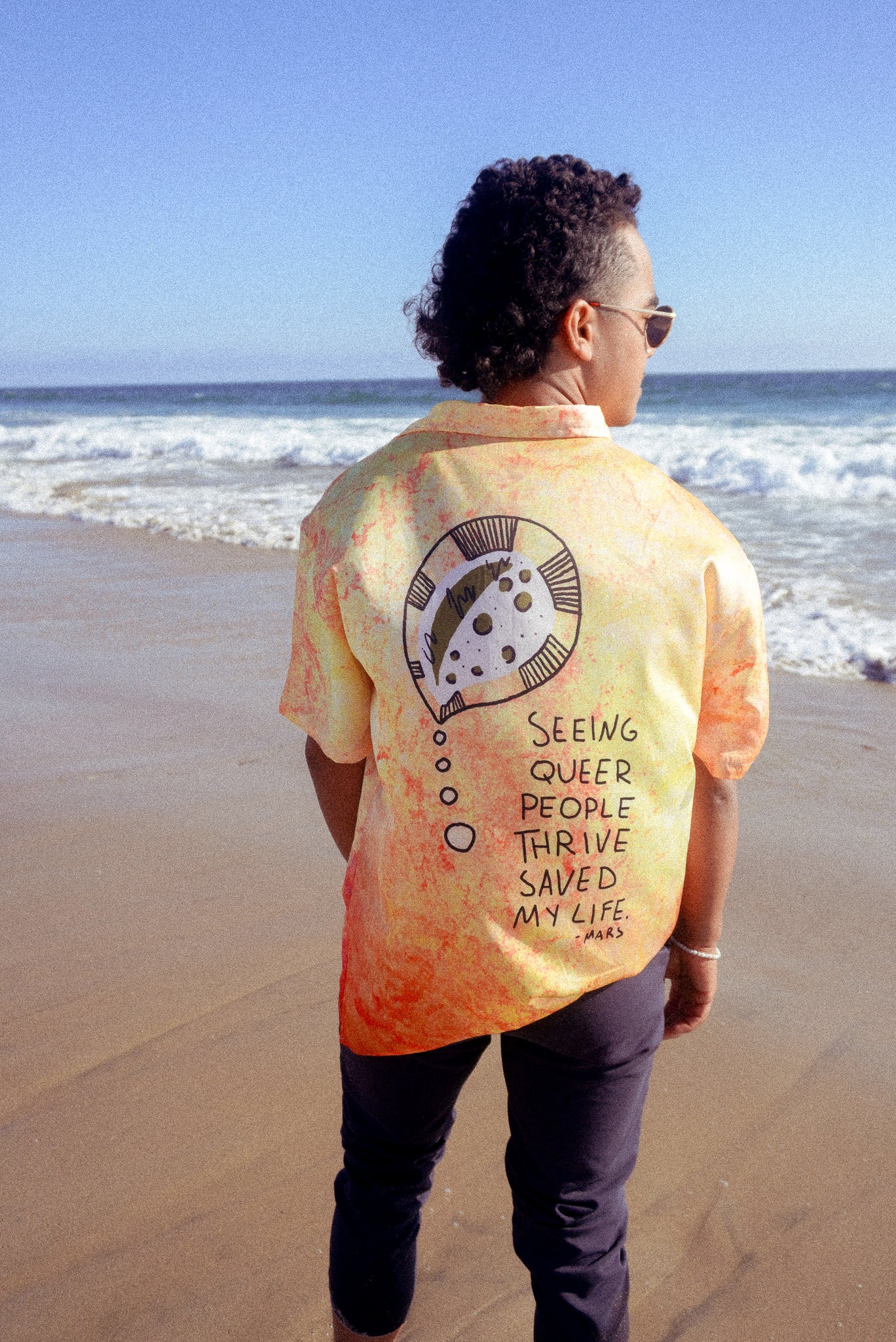 Queer People Thrive Button Up