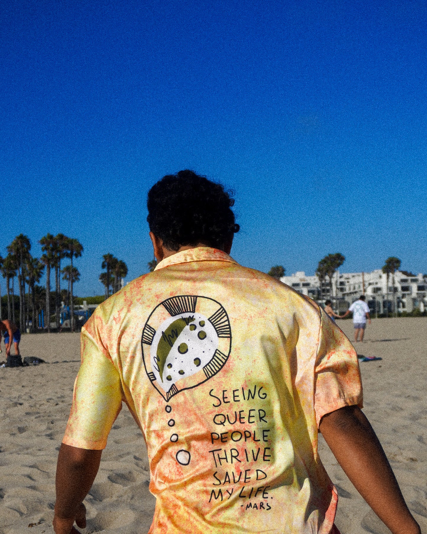 Queer People Thrive Button Up