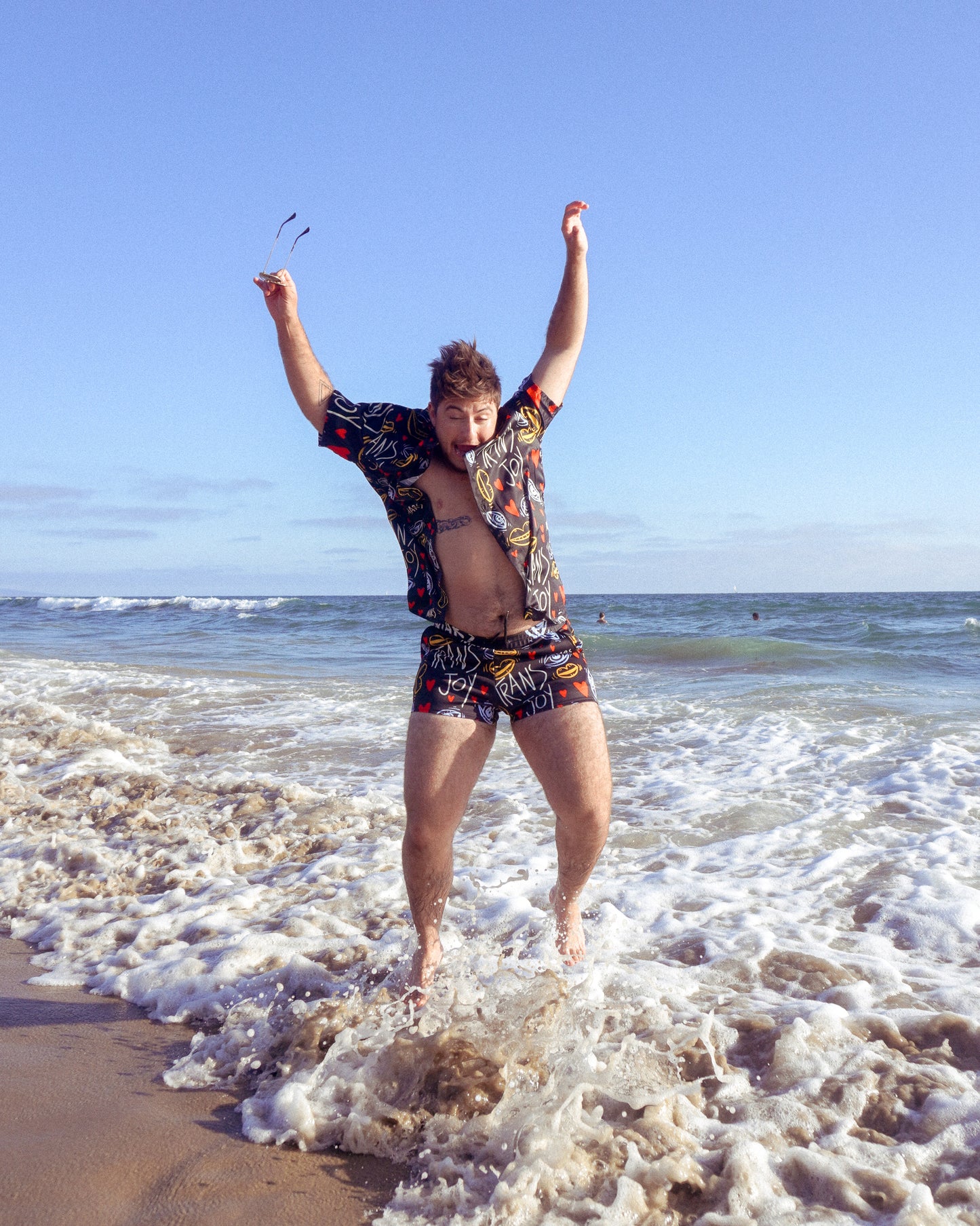 Trans Joy Printed Button Up