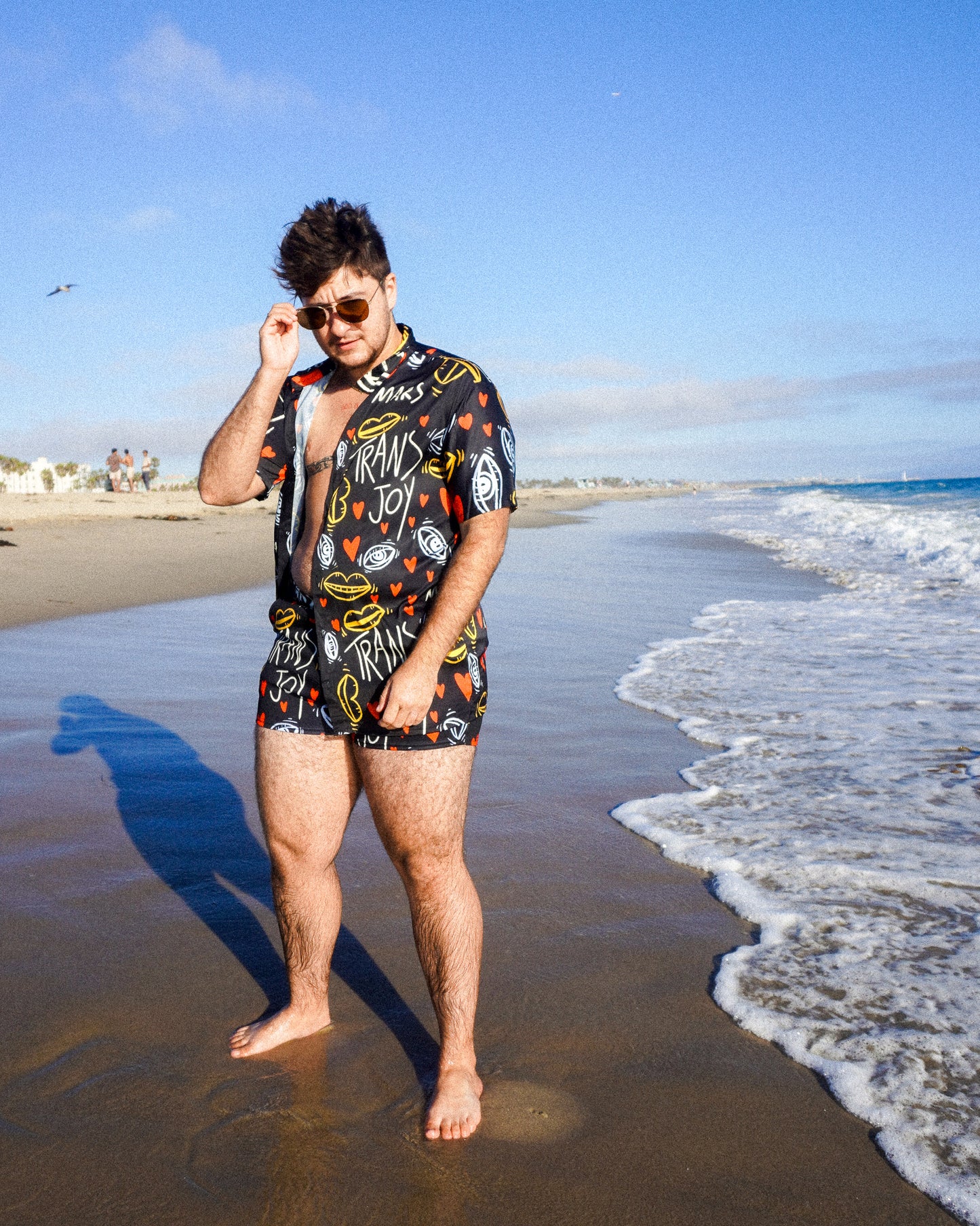 Trans Joy Printed Button Up