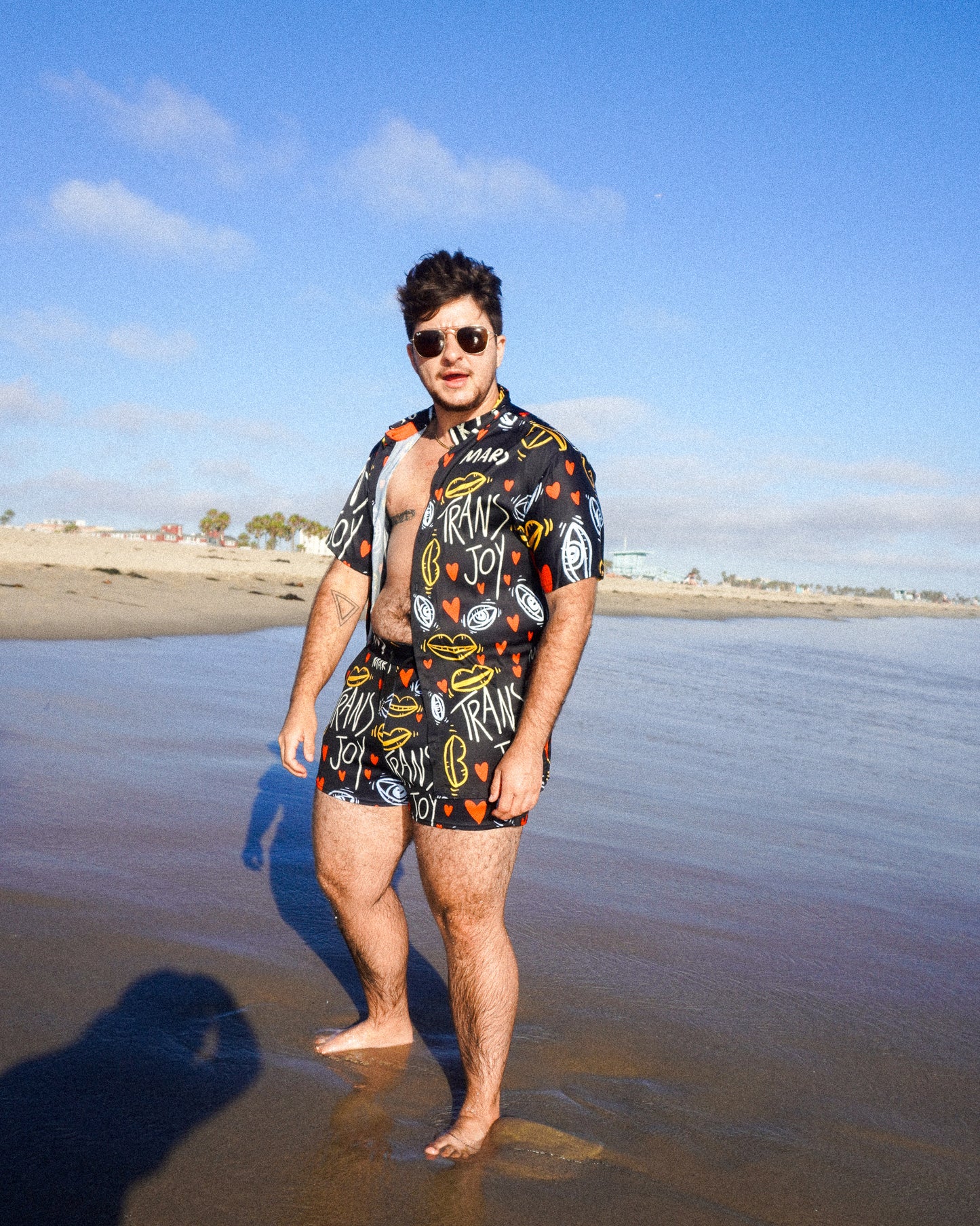 Trans Joy Printed Button Up