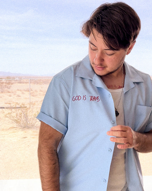 God Is Trans Camp Shirt