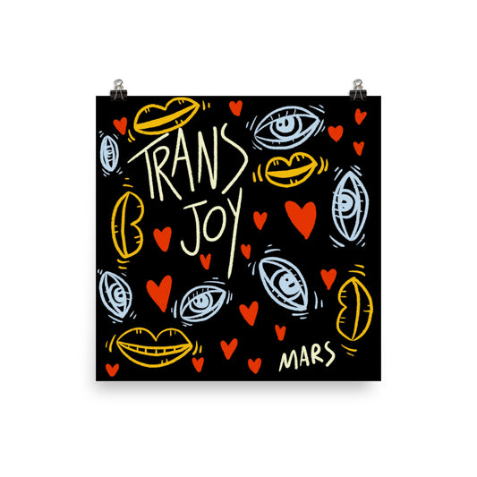Trans Joy Pattern Print