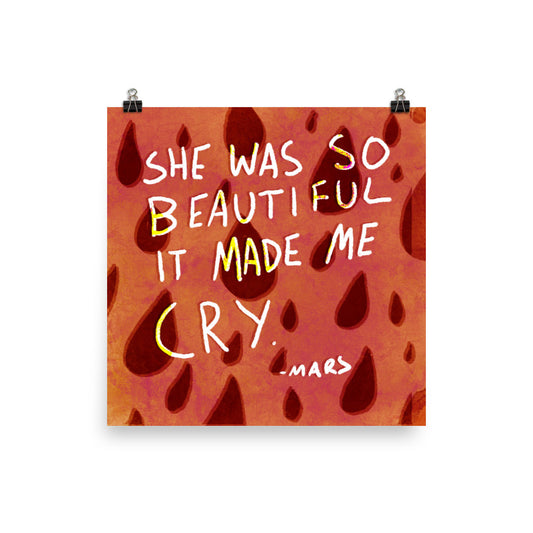 SHE WAS BEAUTIFUL PRINT