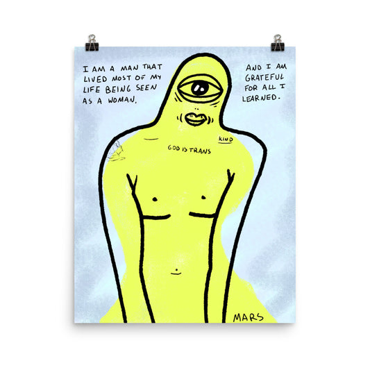 MAN WHO LIVED AS A WOMAN PRINT