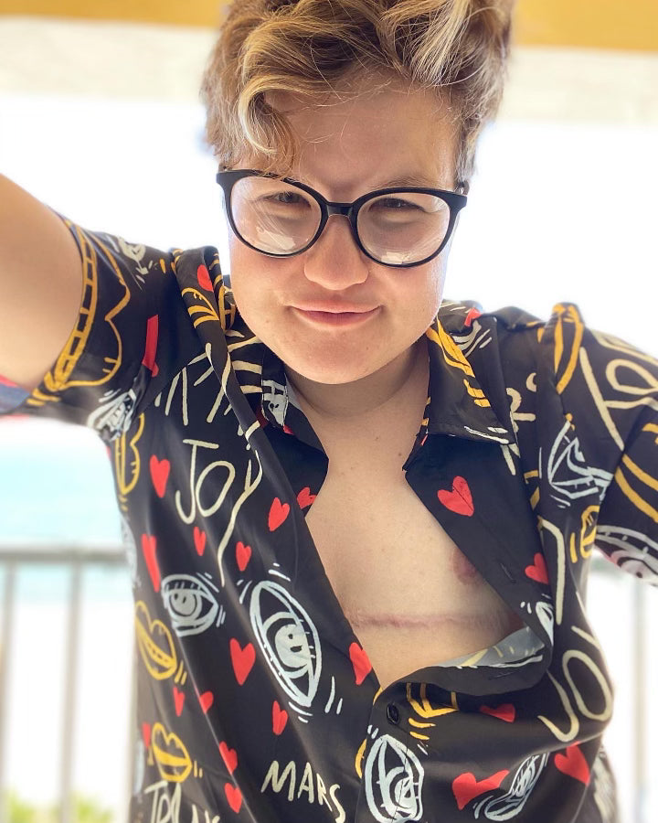 Trans Joy Printed Button Up