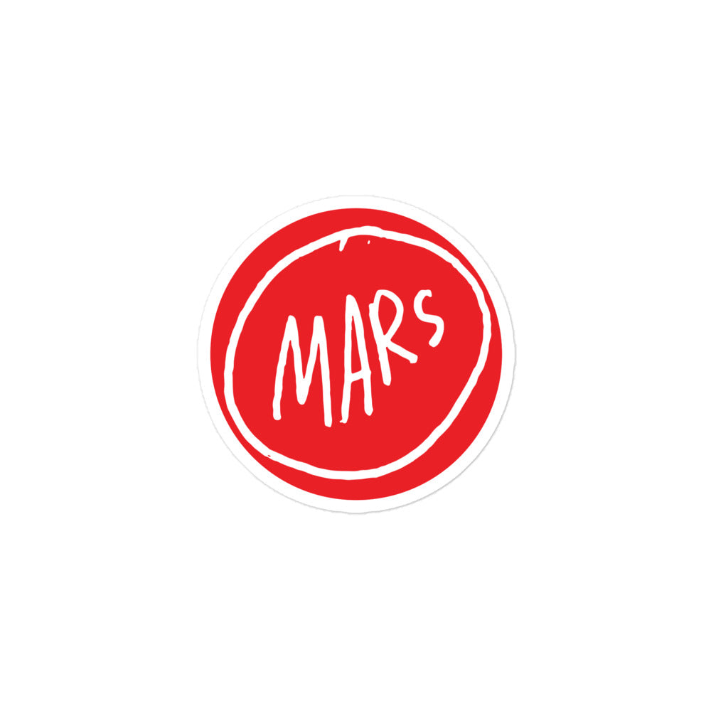 Mars Sticker