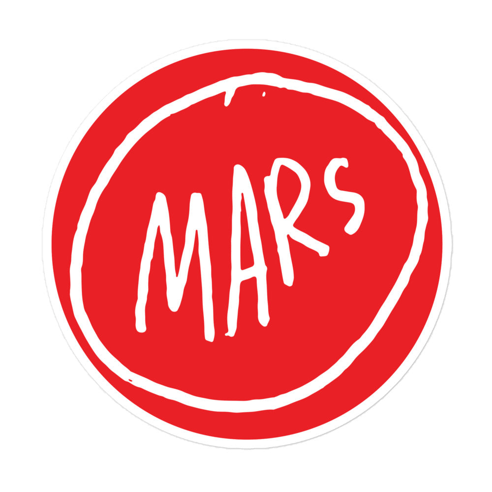 Mars Sticker